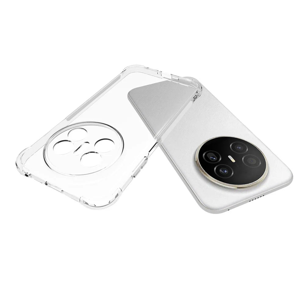 WANLONFENG For Huawei Mate 70 Air TPU Case  WL2 Series 2.0mm Phone Cover with 2Pcs Tempered Glass Films - Transparent - 5