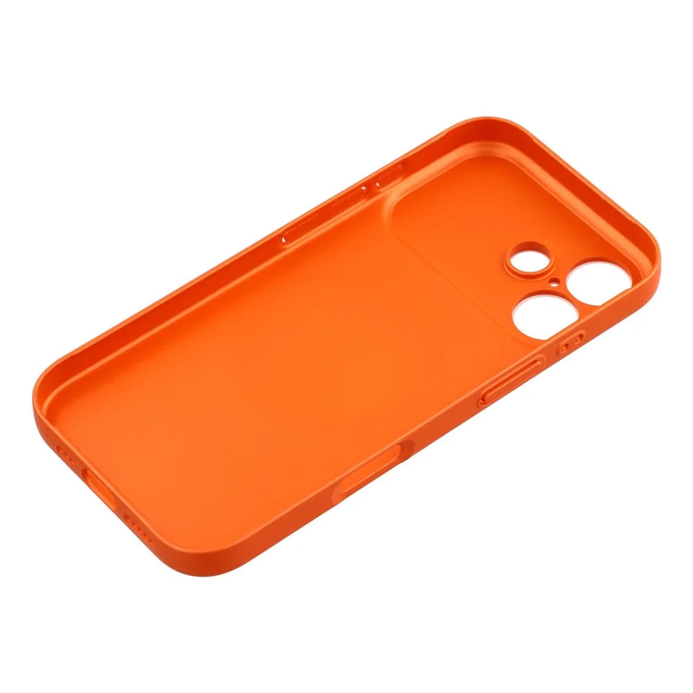 For iPhone 16 Case Compatible with MagSafe AG Matte Glass Shockproof Phone Cover - Orange - 7