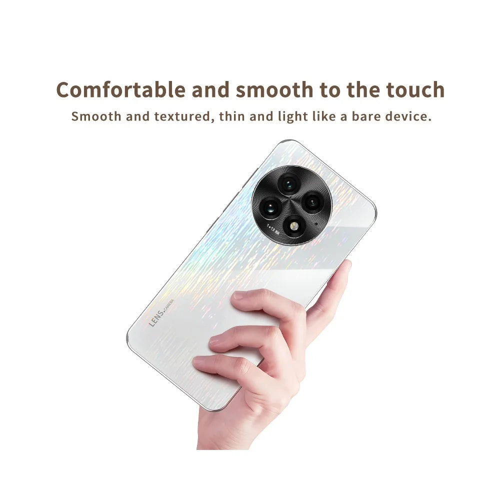For OnePlus 13 Colorful Phone Case Ultra Slim Dropproof Hard PC Back Cover - White - 3