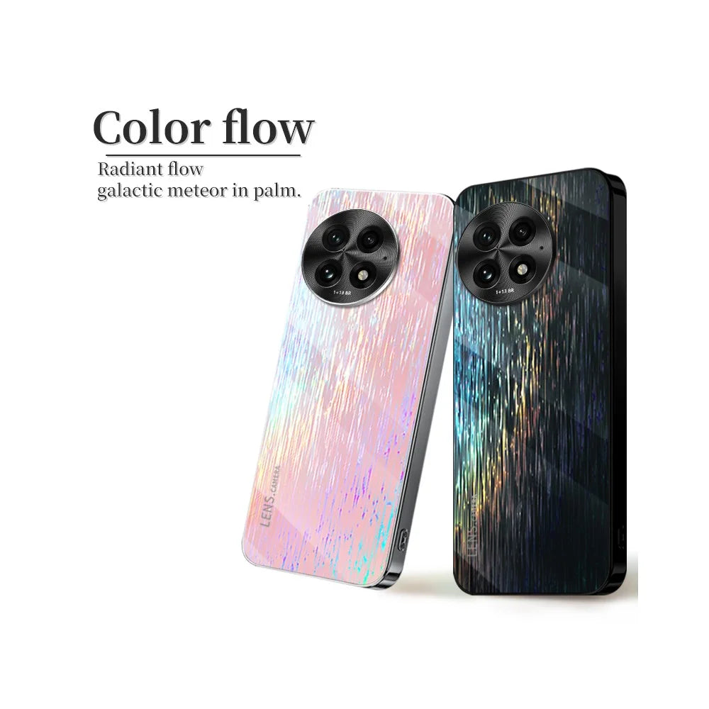 For OnePlus 13 Colorful Phone Case Ultra Slim Dropproof Hard PC Back Cover - White - 6