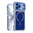 For iPhone 17 Pro Case Compatible with MagSafe Dual Color Shockproof TPU PC Phone Cover - Blue - 1