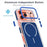 For iPhone 17 Pro Case Compatible with MagSafe Dual Color Shockproof TPU PC Phone Cover - Blue - 2