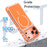For iPhone 17 Pro Max Case Compatible with MagSafe Dual Color Shockproof TPU PC Phone Cover - Orange - 3