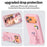 For iPhone 18 Pro Max / 17 Pro Max Case Penguin Design Kickstand Shockproof EVA Phone Cover - Pink - 4
