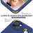 For iPhone 15 Case Penguin Design Kickstand Shockproof EVA Phone Cover - Navy Blue - 4
