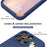 For iPhone 15 Pro Case Penguin Design Kickstand Shockproof EVA Phone Cover - Navy Blue - 2