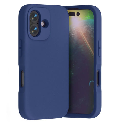 For iPhone 17 Case Shockproof EVA Phone Back Cover - Navy Blue - 1