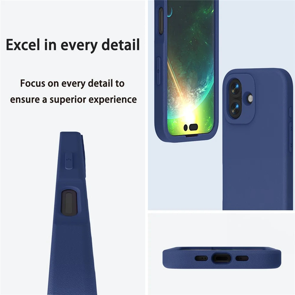 For iPhone 17 Case Shockproof EVA Phone Back Cover - Navy Blue - 2