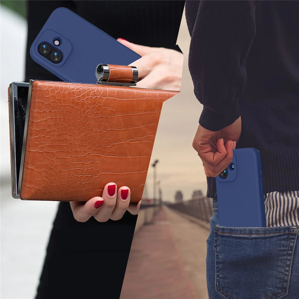 For iPhone 17 Case Shockproof EVA Phone Back Cover - Navy Blue - 5
