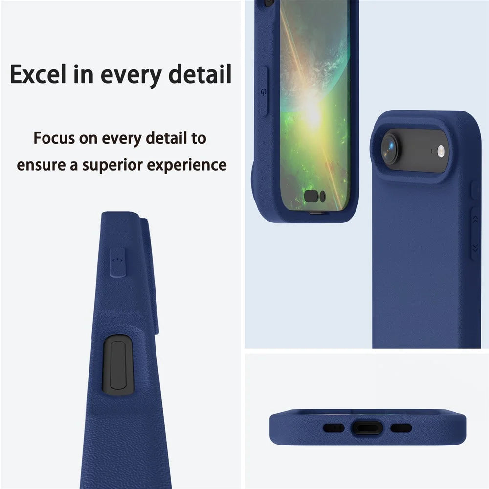 For iPhone Air Case Shockproof EVA Phone Back Cover - Navy Blue - 4