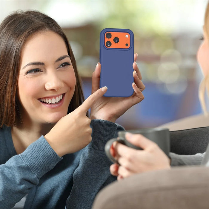 For iPhone 18 Pro / 17 Pro Case Shockproof EVA Phone Back Cover - Navy Blue - 7