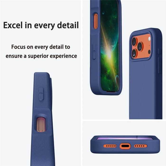 For iPhone 18 Pro Max / 17 Pro Max Case Shockproof EVA Phone Back Cover - Navy Blue - 3