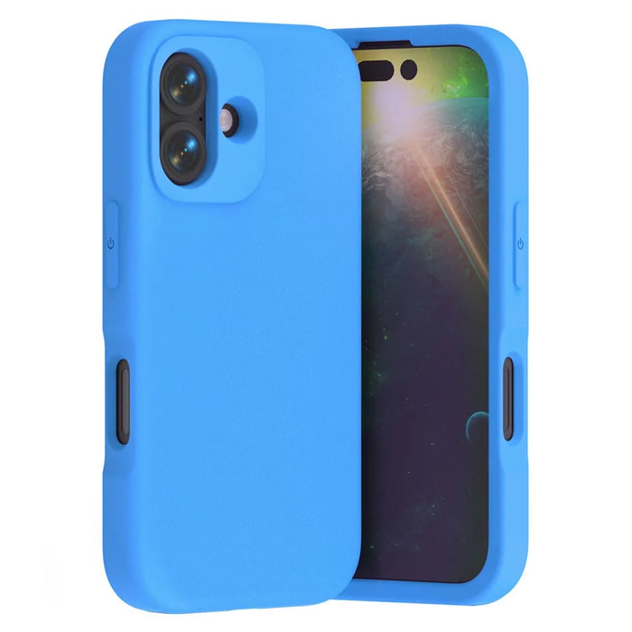 For iPhone 16 Case Shockproof EVA Phone Back Cover - Blue - 1