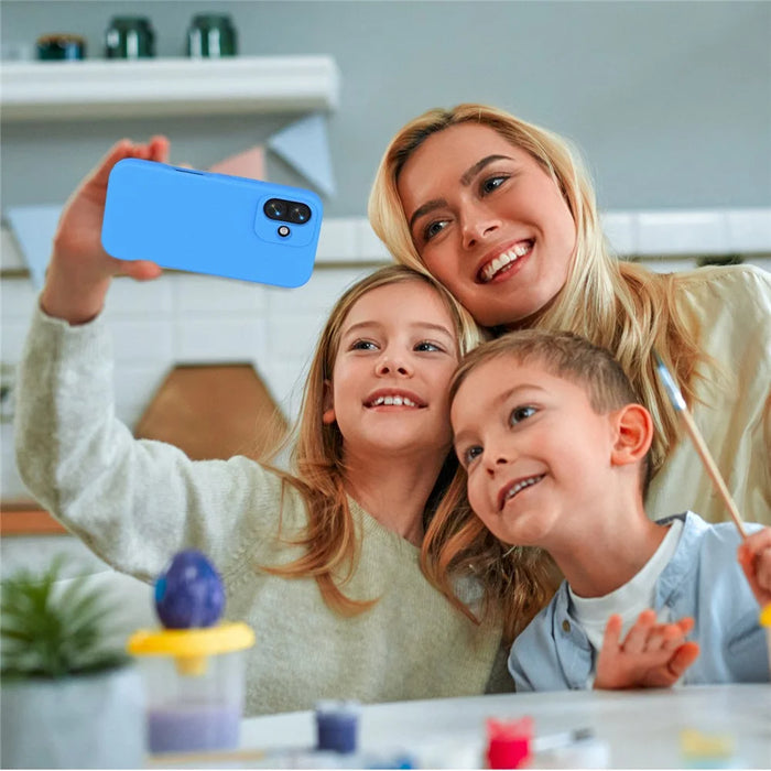 For iPhone 16 Case Shockproof EVA Phone Back Cover - Blue - 7
