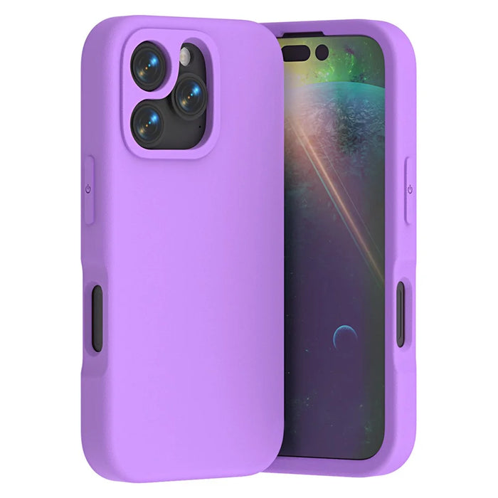 For iPhone 16 Pro Max Case Shockproof EVA Phone Back Cover - Purple - 1