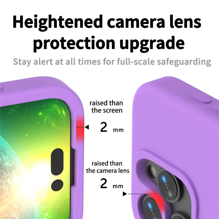 For iPhone 16 Pro Max Case Shockproof EVA Phone Back Cover - Purple - 2