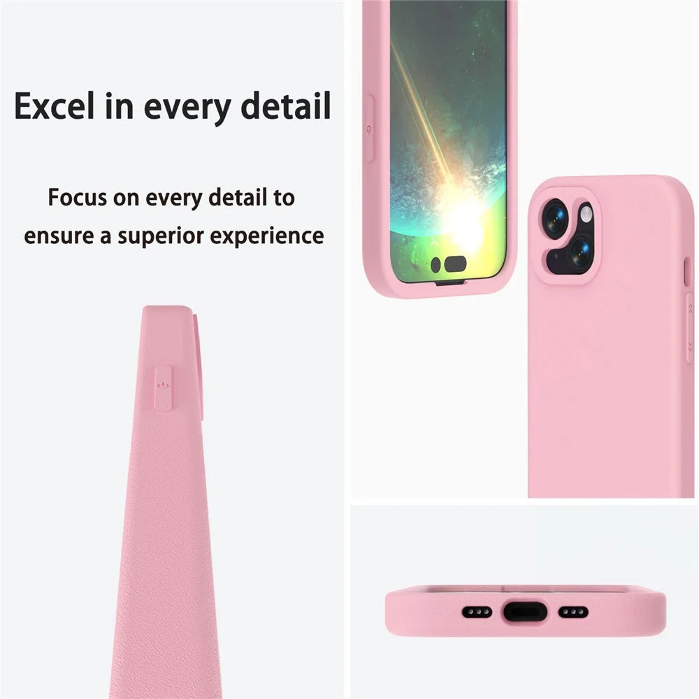 For iPhone 15 Case Shockproof EVA Phone Back Cover - Pink - 3
