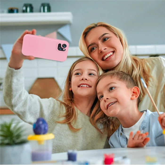 For iPhone 14  /  13 Case Shockproof EVA Phone Back Cover - Pink - 7