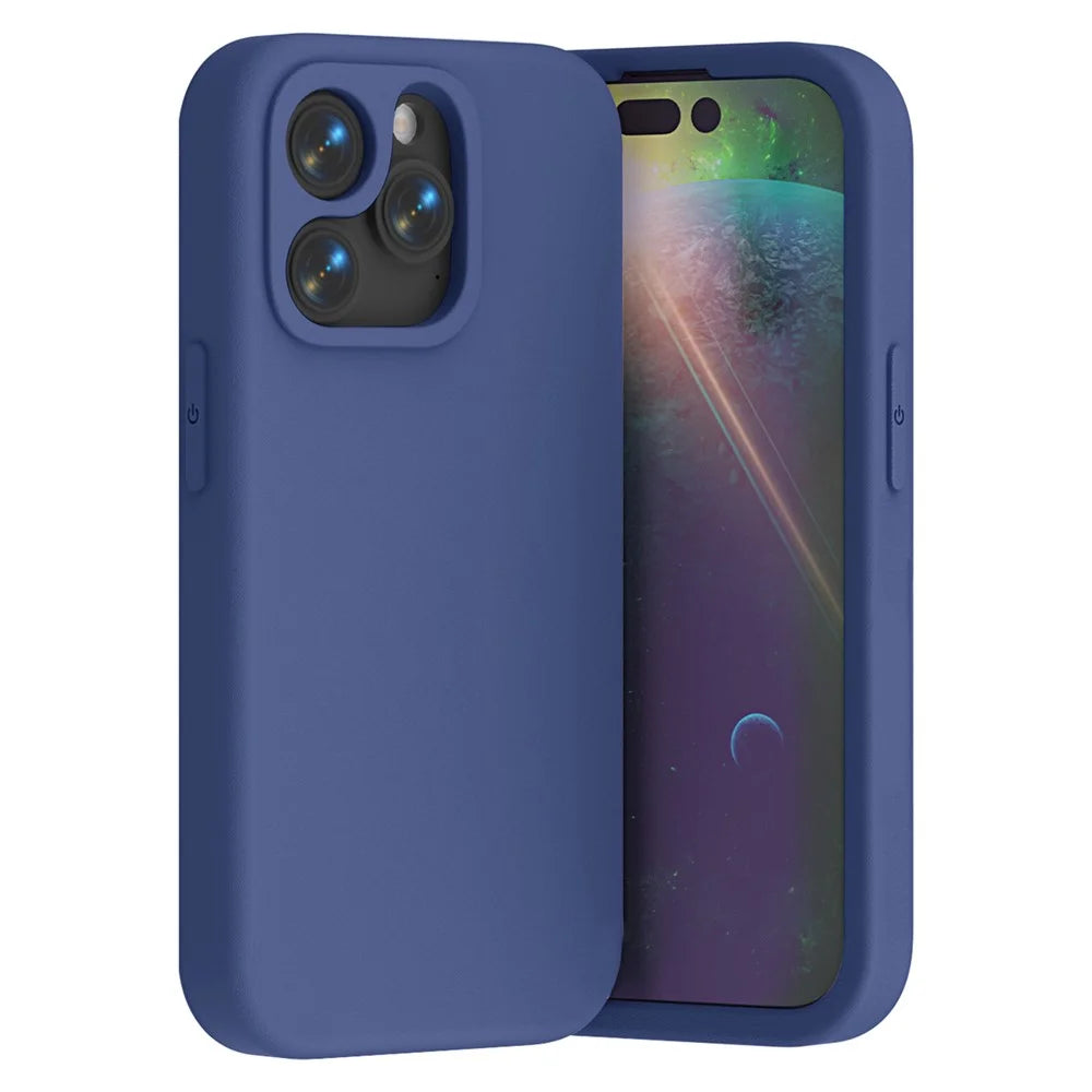For iPhone 15 Pro Max Case Shockproof EVA Phone Back Cover - Navy Blue - 1