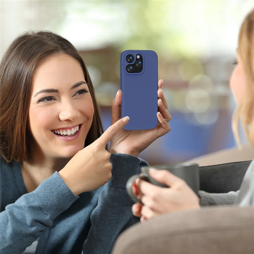 For iPhone 15 Pro Max Case Shockproof EVA Phone Back Cover - Navy Blue - 6