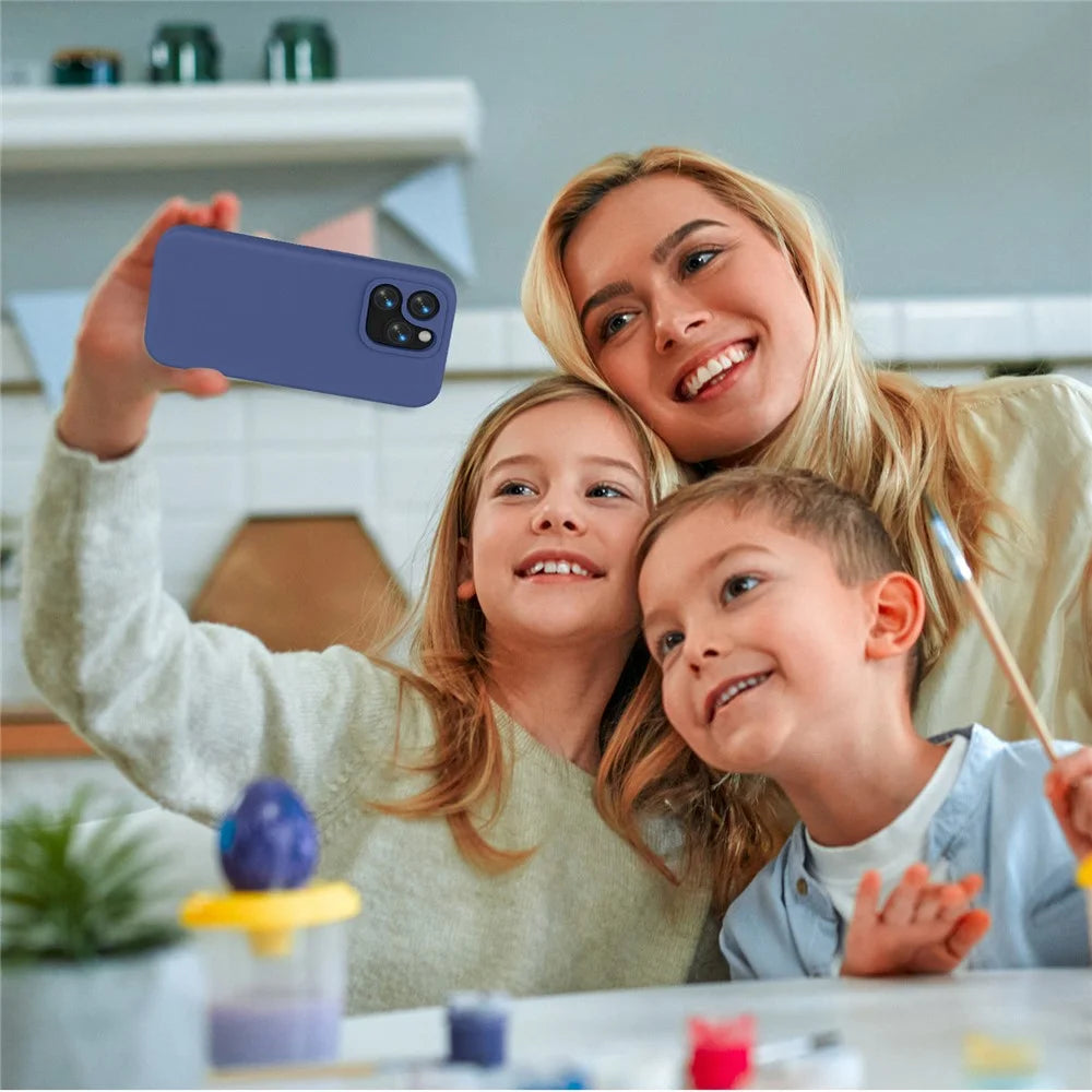 For iPhone 15 Pro Max Case Shockproof EVA Phone Back Cover - Navy Blue - 7