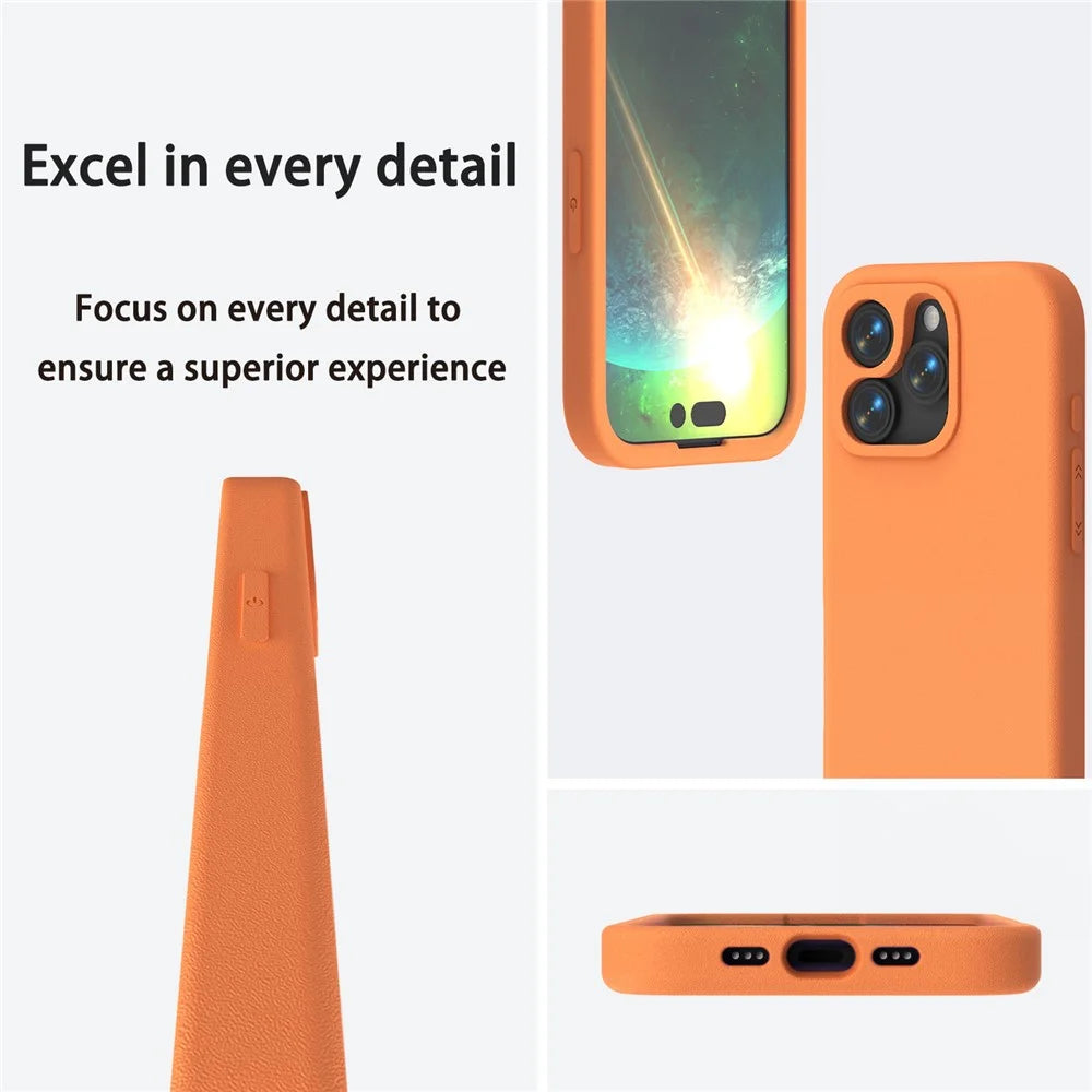 For iPhone 14 Pro Case Shockproof EVA Phone Back Cover - Orange - 3