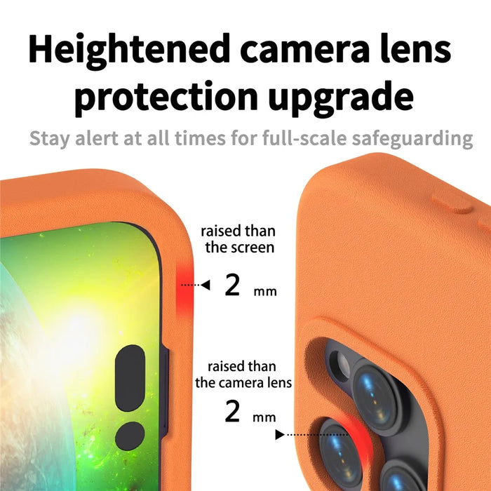 For iPhone 13 Pro Case Shockproof EVA Phone Back Cover - Orange - 2