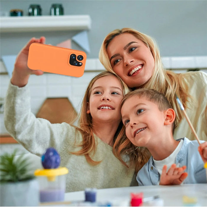 For iPhone 13 Pro Case Shockproof EVA Phone Back Cover - Orange - 7