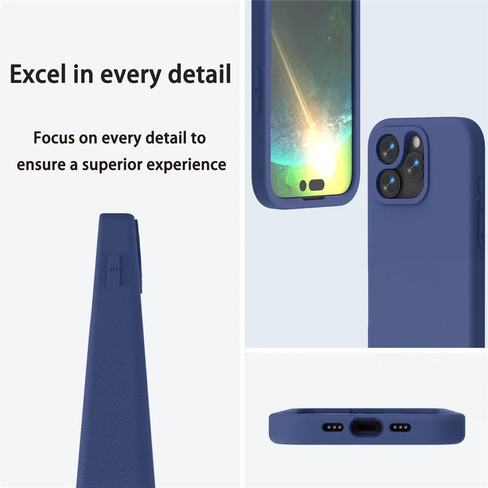 For iPhone 13 Pro Max Case Shockproof EVA Phone Back Cover - Navy Blue - 3