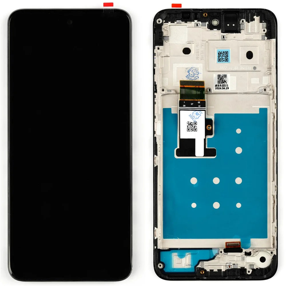 For Motorola Moto G23 4G XT2333-1 Grade C LCD Screen and Digitizer Assembly + Frame Part (Without Logo) - 1