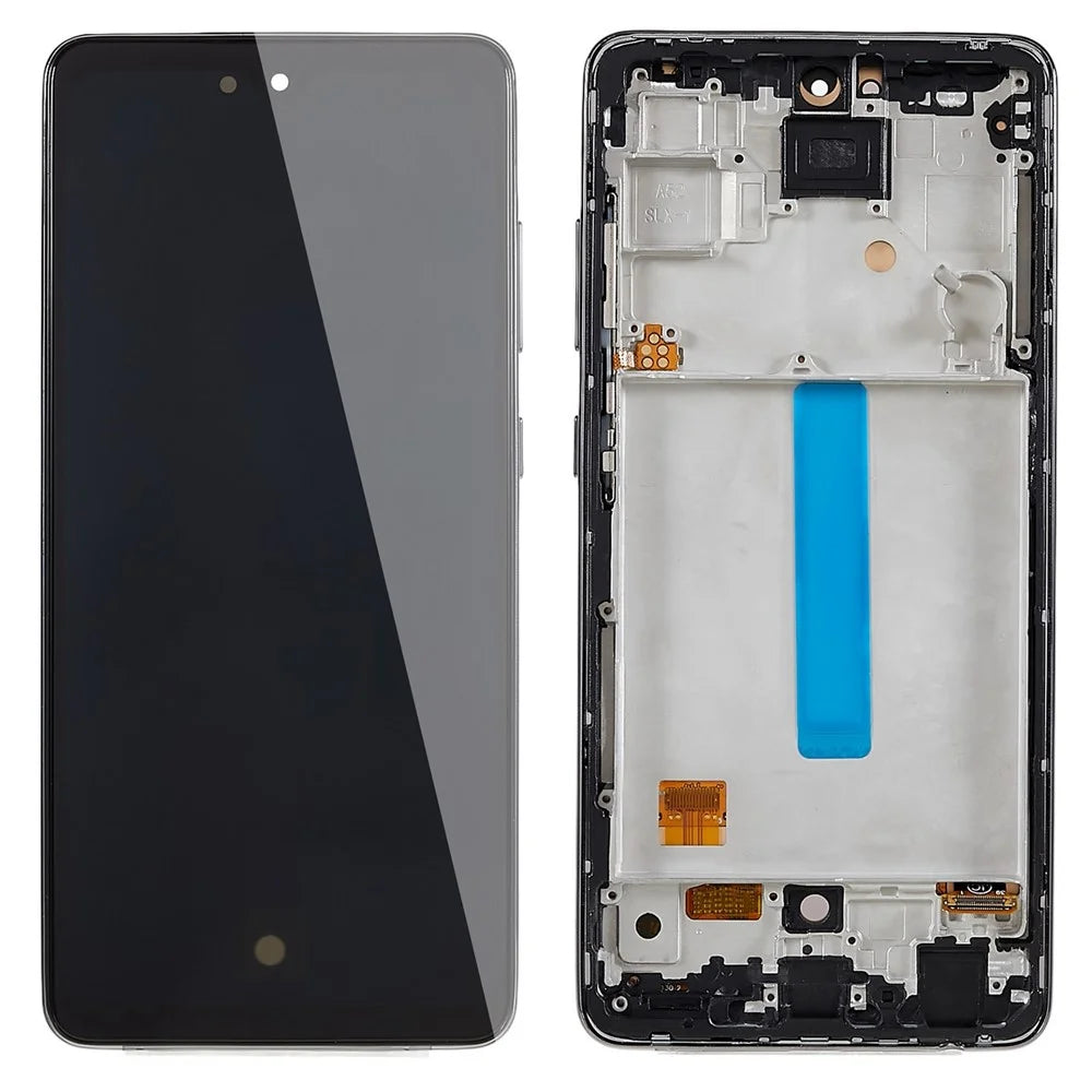 For Samsung Galaxy A52 4G A525 / A52 5G A526 / A52s 5G A528 Grade C OLED Screen and Digitizer Assembly + Frame (without Logo) - 1