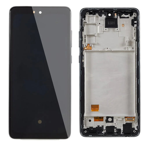 For Samsung Galaxy A72 4G A725 Grade C OLED Screen and Digitizer Assembly + Frame (without Logo) - Black - 1