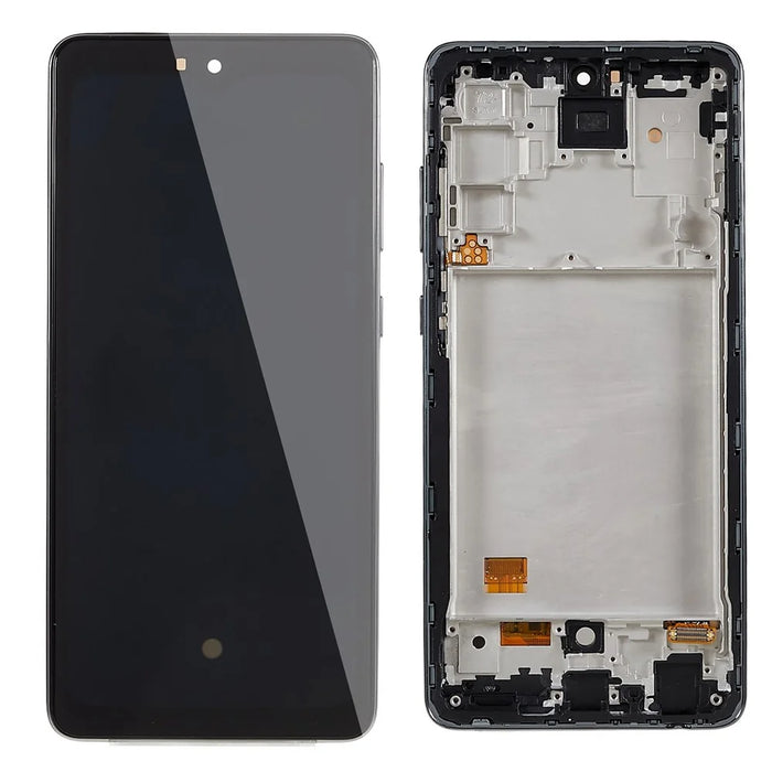 For Samsung Galaxy A72 4G A725 Grade C OLED Screen and Digitizer Assembly + Frame (without Logo) - Black - 1