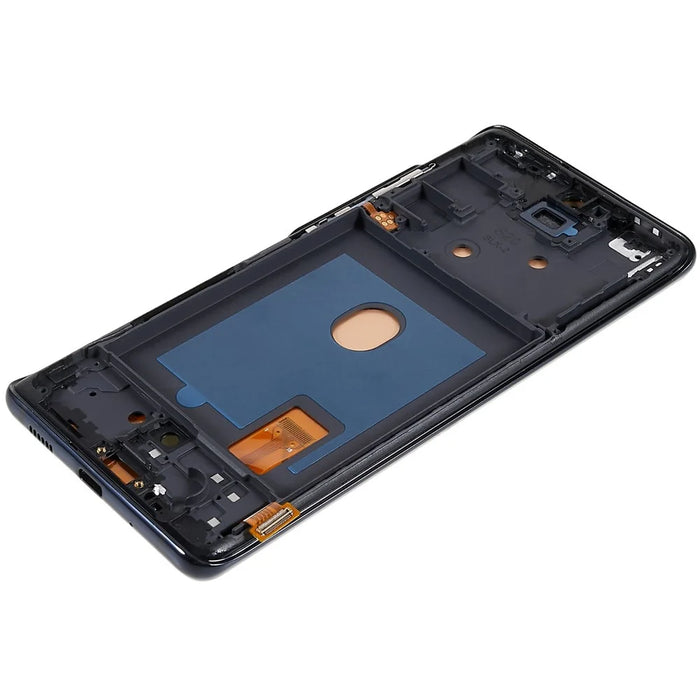 For Samsung Galaxy S20 FE G780 / S20 FE 5G G781 Grade C OLED Screen and Digitizer Assembly + Frame (Without Logo) - Black - 6