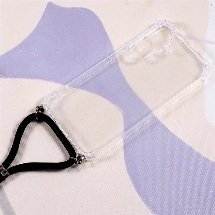 For Samsung Galaxy S26+ Case Reinforced Corner TPU Clear Phone Cover with Lanyard - 2