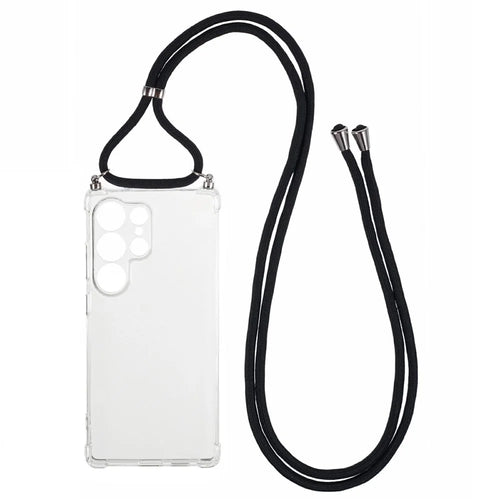 For Samsung Galaxy S26 Ultra Case Reinforced Corner TPU Clear Phone Cover with Lanyard - 1
