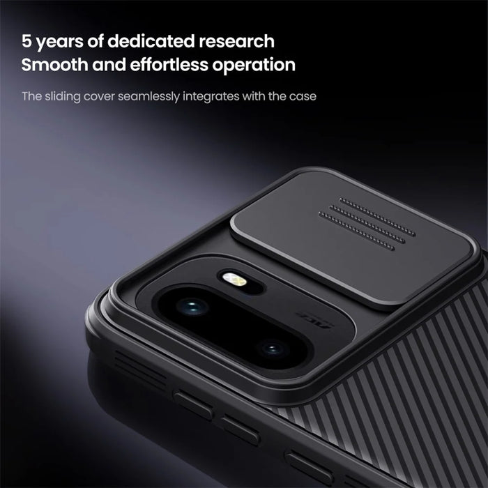 NILLKIN Camshield Pro Series for OnePlus 15R 5G / Ace 6T 5G / Ace 6 5G Case PC + TPU Phone Cover with Camera Slider - Black - 7