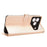 Wallet Case For Doogee Note 56  /  Note 56 Pro Dot Pattern Imprint PU Leather Phone Cover with Wrist Strap - Rose Gold - 3