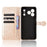 Wallet Case For Doogee Note 56  /  Note 56 Pro Dot Pattern Imprint PU Leather Phone Cover with Wrist Strap - Rose Gold - 4