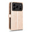 Wallet Case For Doogee Note 56  /  Note 56 Pro Dot Pattern Imprint PU Leather Phone Cover with Wrist Strap - Rose Gold - 7