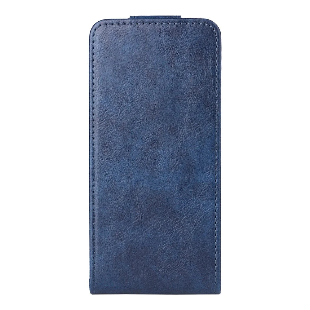 Stand Case For Doogee Note 56  /  Note 56 Pror Magnetic Clasp Vertical Flip Leather Phone Cover with Card Holder - Dark Blue - 6
