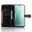 For Blackview Wave 9C Wallet Case Dot Pattern Imprint PU Leather Phone Cover with Wrist Strap - Black - 2