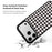 EYCASE Grid Series for iPhone 17 Pro Max Magnetic Case Black Edge TPU + Acrylic Cover Compatible with MagSafe - Black White Houndstooth - 3