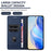 For Samsung Galaxy S26+ Wallet Case RFID Blocking Litchi Texture Leather Mobile Cover - Dark Blue - 6