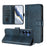 For Samsung Galaxy S26+ Cases Wallet Stand Retro Texture Leather Phone Cover with Lanyard - Blue - 3