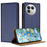 For Realme GT 8 5G Case L-Shaped Grid Pattern Leather Stand Phone Cover with Card Slots - Blue - 1