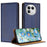 For Realme GT 8 Pro 5G Case L-Shaped Grid Pattern Leather Stand Phone Cover with Card Slots - Blue - 1