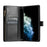 For Realme GT 8 5G Leather Case Zipper Wallet Stand Shockproof Phone Cover with Wrist Strap - Black - 3