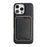 For iPhone 13 Pro Max Case Compatible with MagSafe Ultra Thin Card Holder PU Leather Coated TPU Cover - Black - 2
