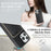 For iPhone 15 Pro Case Compatible with MagSafe Ultra Thin Card Holder PU Leather Coated TPU Cover - Black - 5